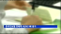 온라인보험 판매액 4년새 5배 증가