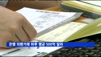 은행 외환거래 하루 평균 500억 달러