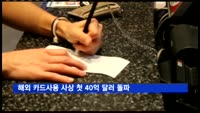해외 카드사용 사상 첫 40억 달러 돌파
