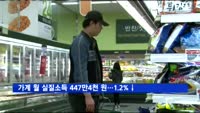 가계 월평균 실질소득 447만4천 원…전년 대비 1.2% 감소