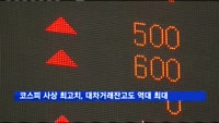 코스피 사상 최고치, 대차거래잔고도 역대 최대