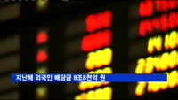 지난해 외국인 배당금 8조8천억 원…4년 만에 2배 증가