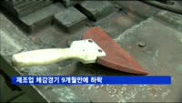 제조업 체감경기 9개월만에 하락