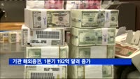 기관 해외증권, 1분기 192억 달러 증가