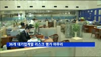 36개 대기업계열 리스크 평가 마무리