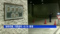 일본은행, 기준금리 -0.1% 동결