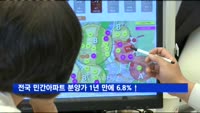 전국 민간아파트 분양가 1년 만에 6.8% 상승