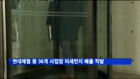 환경부, 현대제철 등 36개 사업장 미세먼지 불법배출 적발