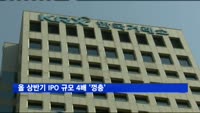 올 상반기 IPO 규모 4배 '껑충'
