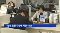 지난달 은행 주담대 폭증 4.3조↑