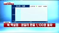 [10시 판을 읽어라]뉴스특보 북한 도발에 증시 휘청