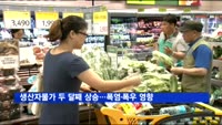 생산자물가 두 달째 상승…폭염·폭우 영향