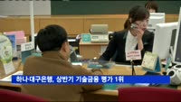 하나·대구은행, 올 상반기 기술금융 실적평가 '1위'