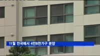 11월 전국에서 4만8천가구 분양