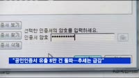 "공인인증서 유출 8만 건 돌파…추세는 급감"