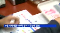 9월 외화예금 637억 달러…두달째 감소