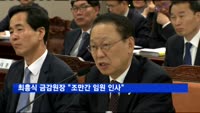 최흥식 금감원장 "조만간 임원 인사, 조직개편은 12월"
