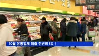 10월 유통업체 매출 전년비 3%↑…백화점·SSM 추락