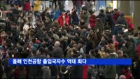 유커 감소에도 올해 인천공항 출입국자수 역대 최다