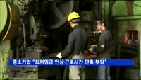 중소기업 "최저임금 인상·근로시간 단축 부담"