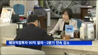 해외직접투자 90억6천만 달러…2분기 연속 감소