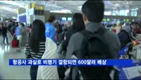 항공사 과실로 비행기 결항되면 최대 600달러 배상