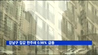 강남구 집값 한주새 0.98% 급등