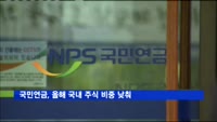국민연금, 올해 국내 주식 비중 낮춰