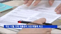 작년 12월 가계 대출금리 3년2개월래 최고