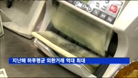 북 리스크 영향…지난해 하루평균 외환거래 역대 최대