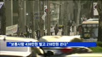"보통사람 월 438만 원 벌고 218만 원 쓴다"