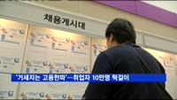 '거세지는 고용한파'…취업자 10만명 턱걸이