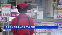 소비자심리지수 4개월 연속 하락