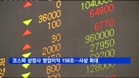 코스피 상장사 영업이익 158조…사상 최대