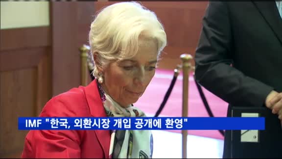 IMF "한국, 외환시장 개입 내역 공개에 환영"