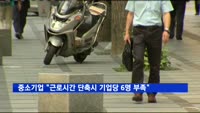 중소기업계 "근로시간 단축시 기업당 6.1명 인력 부족"