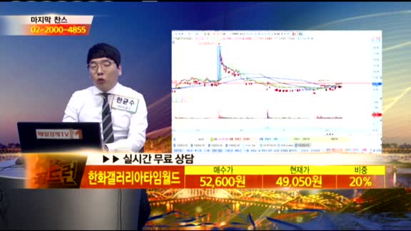 [종목상담] 한화갤러리아타임월드(027390)