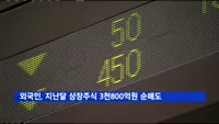 외국인, 지난달 상장주식 3천800억 원 순매도