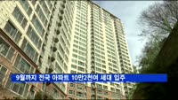 9월까지 전국 아파트 10만2천여 세대 입주