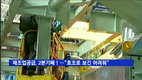 제조업공급, 2분기째 상승…"호조로 보긴 어려워"
