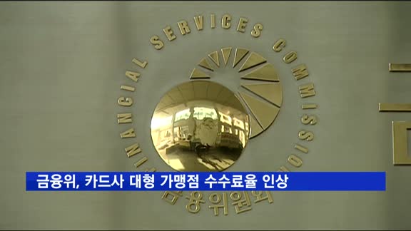 금융위, 카드사 대형 가맹점 수수료율 인상