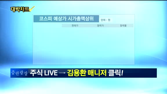 [대박차트]오늘의 관심주