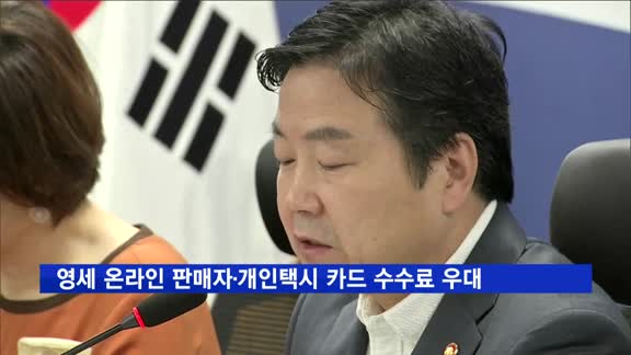 당정, 영세 온라인 판매업자·개인택시 카드 우대수수료 적용