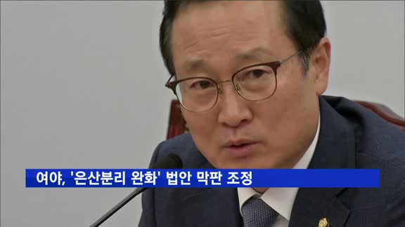 여야, '은산분리 완화' 법안 막판 조정