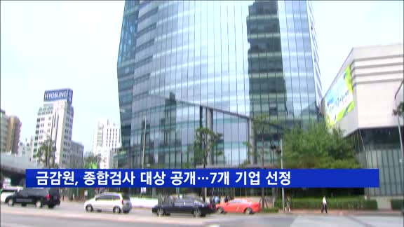 금감원, 종합검사 대상 공개…NH농협은행 등 7개사