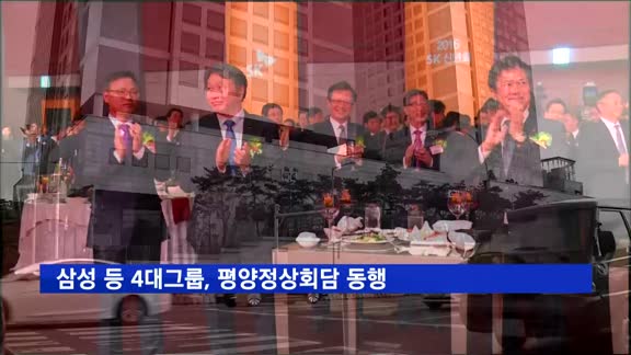 삼성·SK·LG·현대차 등 4대그룹, 평양정상회담 동행