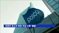최정우 포스코 회장 국감 소환 '불발'