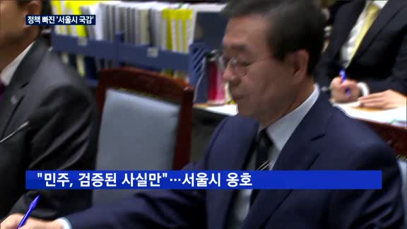 '부동산 정책' 실종…정치 공세에 묻힌 서울시 국감