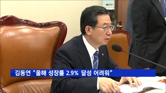 김동연 "올해 경제성장률 2.9% 달성 어려워"