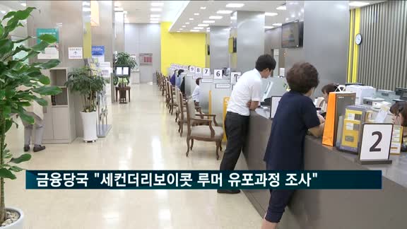 금융당국 "세컨더리보이콧 루머 유포과정 조사"